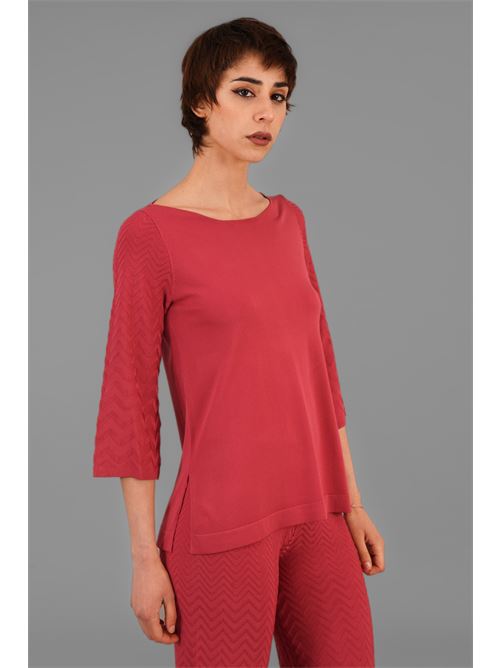 Maglia in viscosa Maida Mila Milano | M1036ROSSO VALENTINO